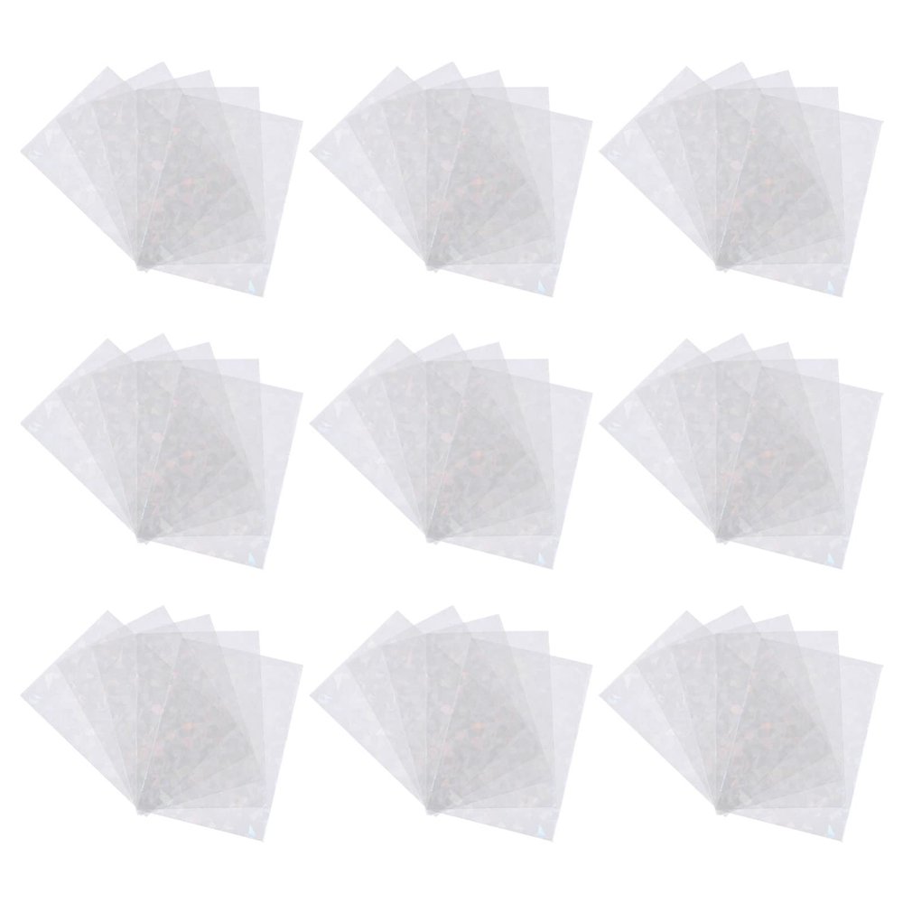 100pcs PVC Baseball Card Sleeves Trading Card Protectors for Standard Game Self-Sealing Fits Protects Against Damage and Fading