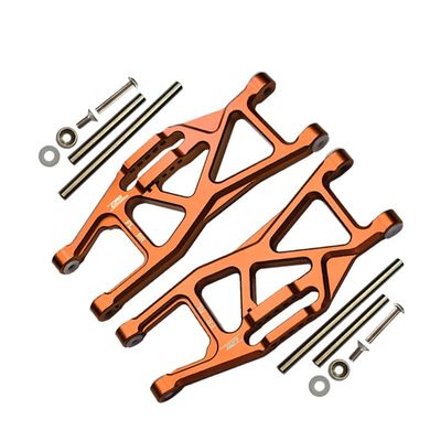 Aluminum Front Or Rear Lower Arms For Traxxas 1/10 Maxx With WideMAXX Monster Truck 89086-4 - 14Pc Set Orange