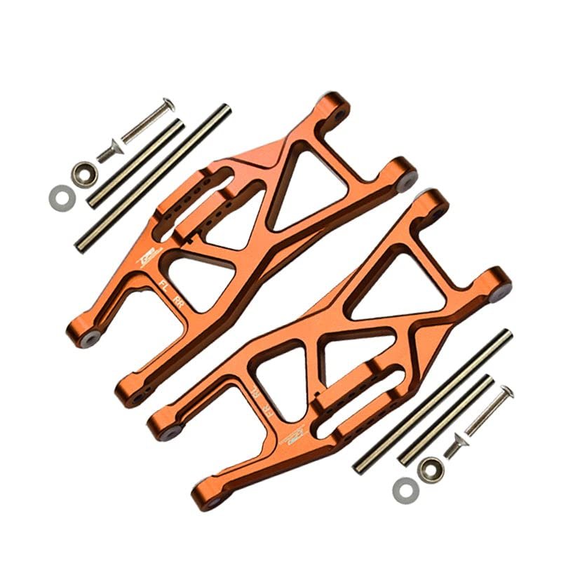 Aluminum Front Or Rear Lower Arms For Traxxas 1/10 Maxx With WideMAXX Monster Truck 89086-4 - 14Pc Set Orange