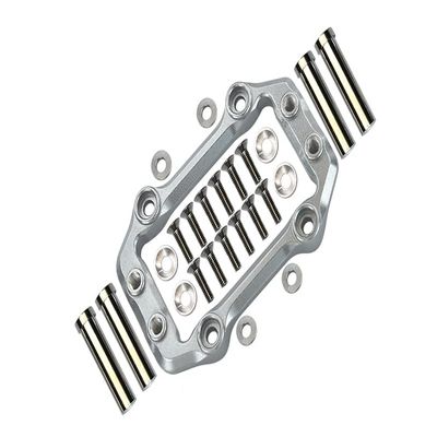 Aluminium Servo Mount for Arrma 1:8 KRATON 6S / Outcast 6S / Notorious 6S / KRATON 6S V5 / Notorious 6S V5 / 1:7 FIRETEAM 6S Upgrades - 1 Set Silver