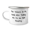 Excellent Hula Hooping 12oz Camper Mug, The Voices in My Head are Telling Me to Go Hula., For Friends, Present From , For Hula Hooping view 1