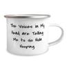 Excellent Hula Hooping 12oz Camper Mug, The Voices in My Head are Telling Me to Go Hula., For Friends, Present From , For Hula Hooping view 2