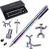 AYXXZJD Decompression Magnetic Metal Toy Pen,Multifunctional Deformable Capacities Touch Screen Ballpoint PenIntellectual Learning and Stress Reduction Gifts for Family or Friends.(Rainbow) view 1