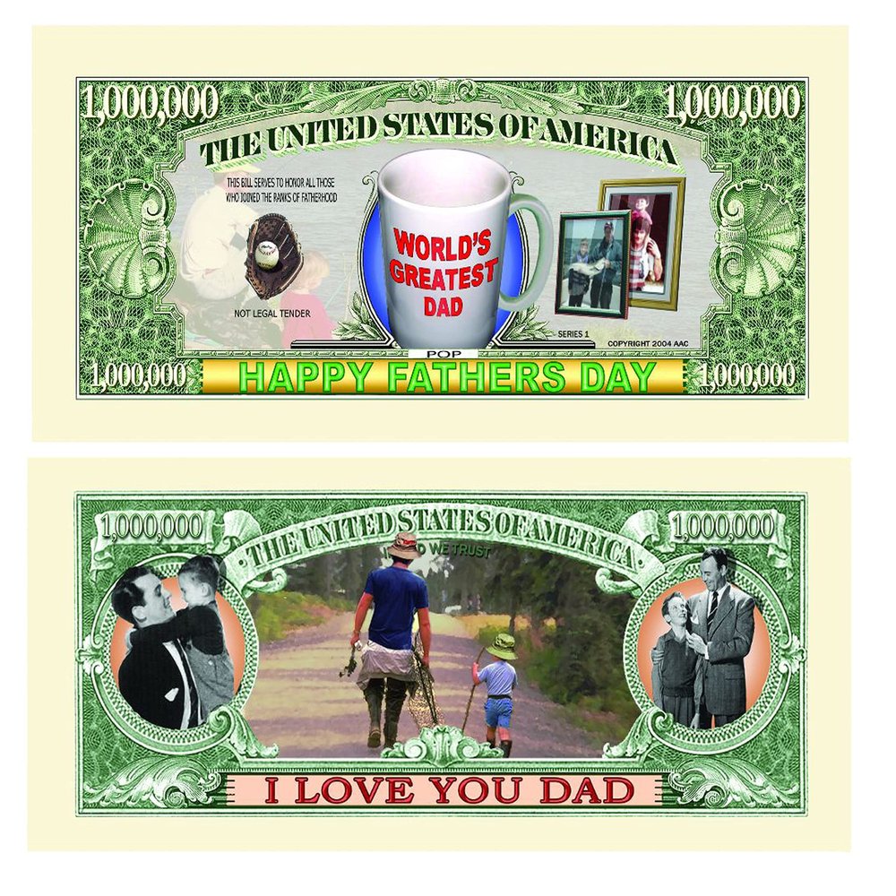 American Art Classics Pack of 100 - Father's Day Million Dollar Bills
