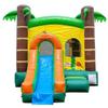 Crossover Inflatable Bounce House with Slide (Without Blower) 18 x 12 x 14.5 Foot Tropical Bounce House Combo Waterslide with Basketball Hoop, Water Misting System, Stakes and Storage Bag view 1