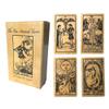 Vieux Monde Express The Tea-Stained Tarot & Guide | Classic Tarot Cards | Made in USA | Linen Finish | 78 Cards | Full Size | 4.75 by 2.75 view 1