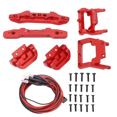 1/18 Scale RC Bumper Replacement, Durable Alloy Front Bumper Plates 2 Color Options for Off-Road Racing and Crash Repair Enthusiasts