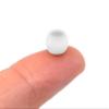 Teak Tuning Eco 85D CNC Poly Fingerboard Wheels - Rounded Shape, 7.5mm Dia., 5mm Wide - White Colorway view 4