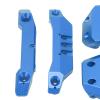 Dilwe RC 1/18 Bumper Replacement Alloy 2 Colors RC Front Rear Bumper Plates Upgrade Parts for Latrax Teton 1/18, RC Car Bumper Replacement(Blue) view 3