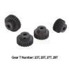 Dilwe 4Pcs RC Motor Pinion Gear, 48P 23T 25T 27T 29T Pinion Gear Set with Hex Key, Pinion Gear Set for 1/10 RC Brushless Brush Motor 3.175mm RC Accessories view 4