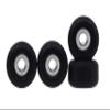 Teak Tuning Eco 85D CNC Poly Fingerboard Wheels - Street Shape, 7.5mm Dia., 5mm Wide - Black Colorway view 1