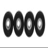 Teak Tuning Eco 85D CNC Poly Fingerboard Wheels - Street Shape, 7.5mm Dia., 5mm Wide - Black Colorway view 3