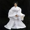 1/6 Scale Female Clothes, Chinese Ancient Dress Costume White Han Clothing for 12inches Female Action Figure Body Doll (White 3) view 2