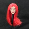 1/6 Scale Female Head Sculpt, European Girl Alice Pale Skin Red Hair Head Carved for 12inches Soldier Action Figure Body Doll view 1