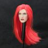 1/6 Scale Female Head Sculpt, European Girl Alice Pale Skin Red Hair Head Carved for 12inches Soldier Action Figure Body Doll view 4