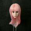 1/6 Scale Female Head Sculpt, Pale Skin Anime Girl Pink Hair Head Carved for 12inches Action Figure Body Doll view 2