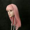 1/6 Scale Female Head Sculpt, Pale Skin Anime Girl Pink Hair Head Carved for 12inches Action Figure Body Doll view 4