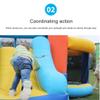 JOYGOOD Inflatable Bounce House with Blower Cartoon Lion Outdoor Inflatable Bouncers, Large Park Animal Slides, Home Playground Trampoline (Color : Colour, Size : 10.5 ft) view 4