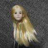1/6 Scale Female Head Sculpt, Pale Skin Asian Loli Girl Blonde Hair Head Carved for 12inches Action Figure Body Doll view 3