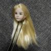 1/6 Scale Female Head Sculpt, Pale Skin Asian Loli Girl Blonde Hair Head Carved for 12inches Action Figure Body Doll view 4