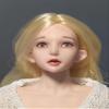 1/6 Scale Female Head Sculpt, Pale Skin Loli Girl Blonde Hair Head Carved for 12inches Action Figure Body Doll view 3