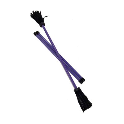 Zeekio Z-Stix Professional Juggling Flower Sticks-Devil Sticks and 2 Hand Sticks, Beginner Friendly - Neon Series (Banshee (17" HS 26 Stick), Purple)
