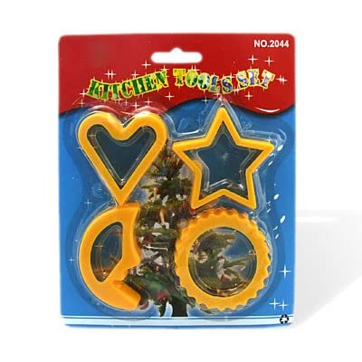 Ruilogod Kitchen Cake Yellow Star Heart Moon Circle Shape Model Set (id: ac7 92e d9c d9c 18e
