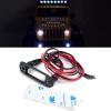 SWX RC LED Front Headlight with Bracket Front Face Light Set for 1/24 Axial SCX24 AXI00005 AXI00002 JLU CRC RC Crawler (Red & White) view 2