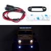 SWX RC LED Front Headlight with Bracket Front Face Light Set for 1/24 Axial SCX24 AXI00005 AXI00002 JLU CRC RC Crawler (White & white) view 2