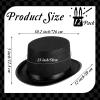 Loopeer 12 Pcs Black Felt Magician Hats - Unisex Formal Costume Novelty Hat for Men Women Dress Up Fancy Circus Birthday Party Supplies Favors view 3