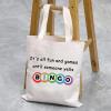MNIGIU Bingo Lover Gambler Gift Bingo Makeup Bag It's All Fun And Games Until Someone Yells Bingo Cosmetic Bag Organizer Pouch Bingo Player Gift (yell bingo tote bag) view 3