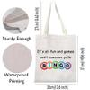 MNIGIU Bingo Lover Gambler Gift Bingo Makeup Bag It's All Fun And Games Until Someone Yells Bingo Cosmetic Bag Organizer Pouch Bingo Player Gift (yell bingo tote bag) view 4