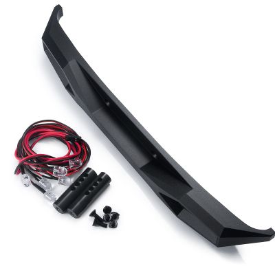RC-Hub Metal Front Rear Bumper with LED Light for 1/6 Axial SCX6 AXI05000 JLU RC Crawler Car (Rear)