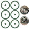 Jucoci Objective Point Markers 6PCS Set Objective Marker Compatible with WH40k Wargame (Miniature Not Included), Green view 1