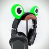 BeamTeam3D Frog Eye Headphone Attachments - Adorable Frog Eyes with Self Fasteners - Frog Headset Attachment for Gamers and Streamers view 2
