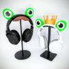 BeamTeam3D Frog Eye Headphone Attachments - Adorable Frog Eyes with Self Fasteners - Frog Headset Attachment for Gamers and Streamers view 4