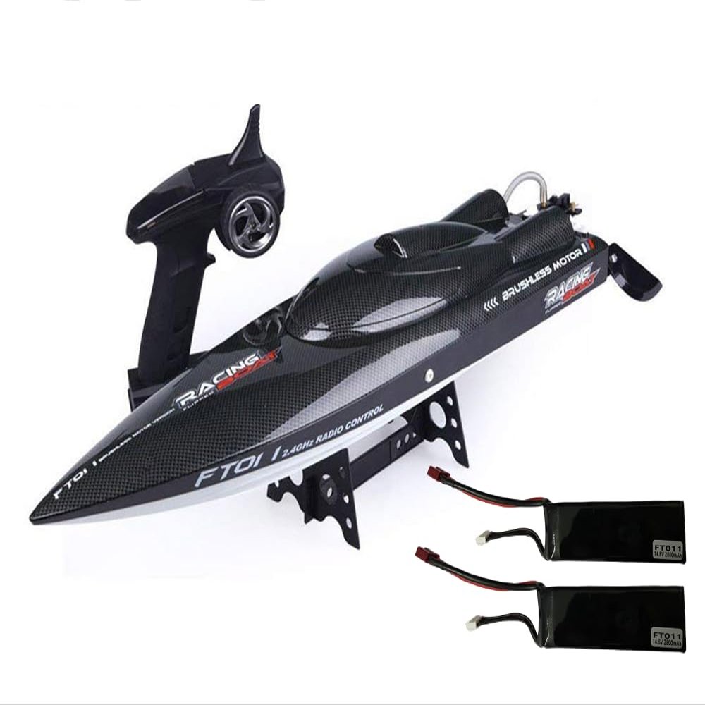 SOWOFA FT011 High Speed RC Boat 55km / h Brushless Motor Great Functions for Leisure and AdultsUpgrade Dual 2800mah Batteries