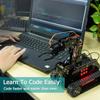 Adeept RaspTank Smart Robot Kit Compatible with Raspberry Pi 4 3 Model B+ B OpenCV Tank 4-DOF Robotics DIY Coding Building Projects Robots for Adults STEM Educational Programming Gift Robotic Arm view 2