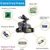 Adeept RaspTank Smart Robot Kit Compatible with Raspberry Pi 4 3 Model B+ B OpenCV Tank 4-DOF Robotics DIY Coding Building Projects Robots for Adults STEM Educational Programming Gift Robotic Arm view 4