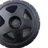 R.S 4PCS 65mm Rubber Tires Plastic Wheel Rim for 1/10 RC Rally Car HPI Tamiya Kyosho WRC Claw 43 Ken Block Fiesta XV01 TT02, Black a view 3