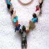 Standing Bear Assorted Figures Carved Asst'd Stone 30 Inch Fetish Necklace FN46 view 2