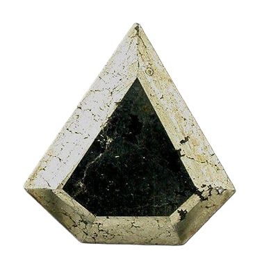 15mm To 15.5mm x 12.8mm to 13.3mm Kite Facet Faceted Pyrite Gem Gemstone ES5957