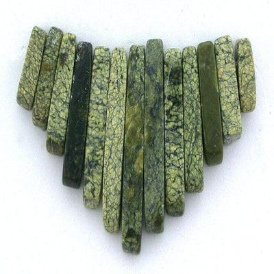 Russian Jade Cleopatra 13 Pc Fan Bead Set CF38