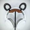 BeamTeam3D Bear Ears for Headphones - Adorable Brown and Panda Bear Headphones Attachment in Various Colors with Self Fastener - Bear Ears for Gamers and Streamers (Sparkle Black/White) view 4
