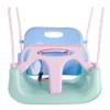 3-in-1 Swing Anti-flip Snug & Detachable for Toddler to Teenager Macarons Color Outdoor Patio Play(Light Green Chair+Pink Handrail) view 1