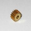 Replacement for Brass 15 Tooth Gear for 2.3 mm Shafts - 15T - 2.3mm - 6.6 mm OD Pinion Gear view 1