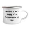 Perfect Juggling, Juggling is not a Hobby. It's a Post-apocalyptic Life Skill, Reusable 12oz Camper Mug For Friends From view 2
