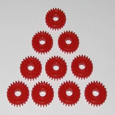 Replacement for 10 X Plastic 24 Tooth Gear for 3 mm Shafts - 24T - 3mm - 10.3 mm OD Pinion Gears
