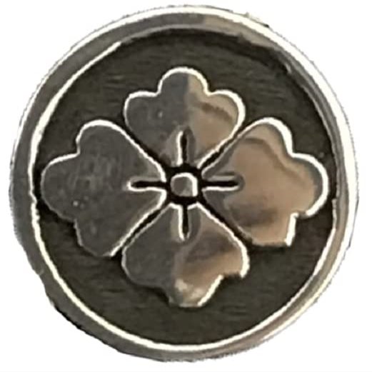 Takemura 5400004 Family Crest Badge No. 27 Maru-ni Hanabishi