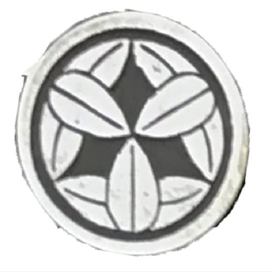 Takemura 54000004 Family Crest Badge No. 17, Maru-ni Nine Sasa